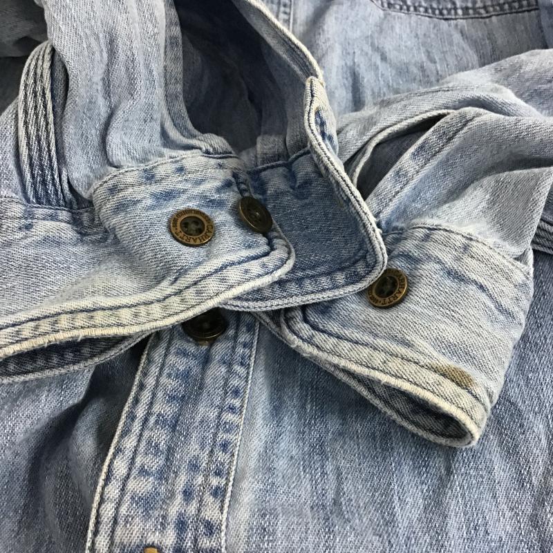 カーハート Carhartt シャツ、ブラウス 長袖 長袖シャツ デニムシャツ L 無地 インディゴ / インディゴ / Indigo メンズ USED 古着 中古 10161577