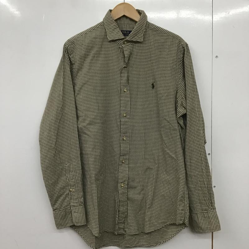 ポロラルフローレン POLO RALPH LAUREN シャツ、ブラウス 長袖 長袖シャツ チェックシャツ カラーシャツ M チェック カーキ / カーキ / khaki メンズ USED 古着 中古 10161578