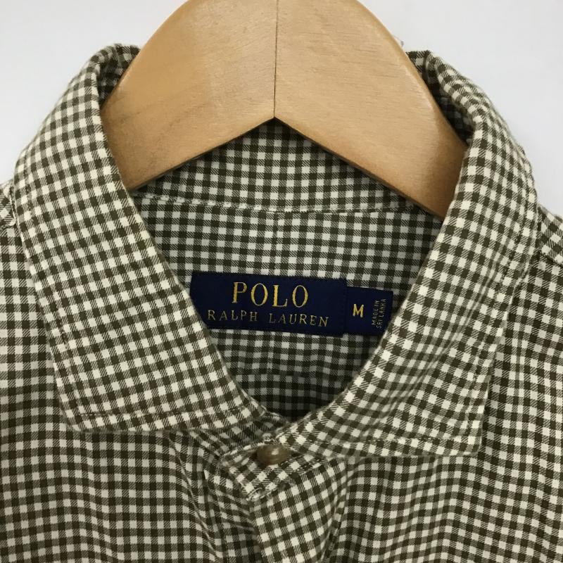 ポロラルフローレン POLO RALPH LAUREN シャツ、ブラウス 長袖 長袖シャツ チェックシャツ カラーシャツ M チェック カーキ / カーキ / khaki メンズ USED 古着 中古 10161578