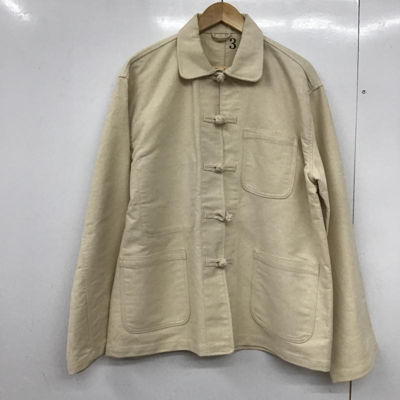 古着 USED ジャケット、上着 ジャンパー、ブルゾン カジュアルジャケット アウター カラージャケット 古着 XL 無地 アイボリー / アイボリー / メンズ USED 古着 中古 10161580