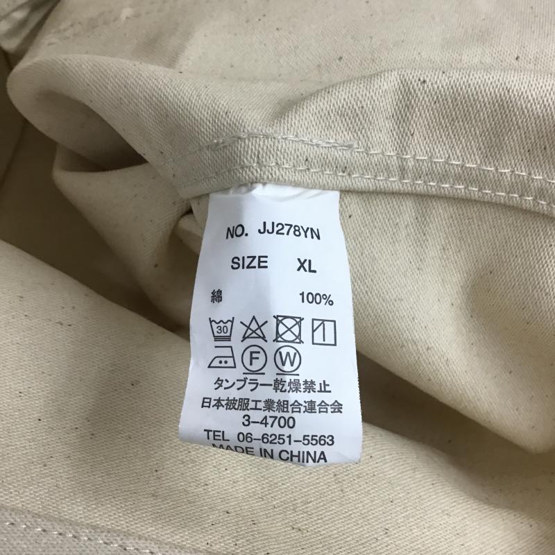 古着 USED ジャケット、上着 ジャンパー、ブルゾン カジュアルジャケット アウター カラージャケット 古着 XL 無地 アイボリー / アイボリー / メンズ USED 古着 中古 10161580