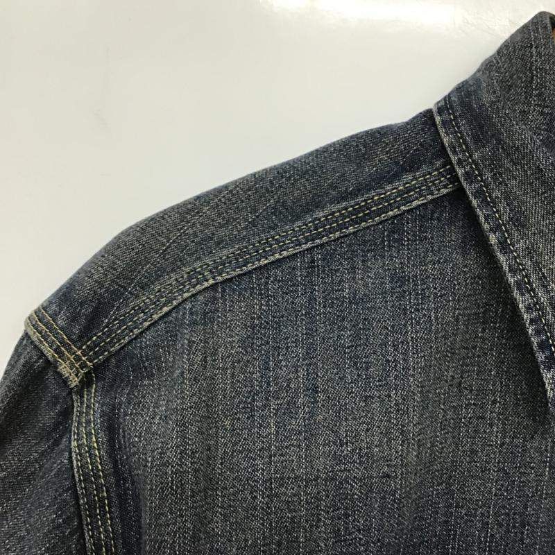 リーバイス Levi s シャツ、ブラウス 長袖 長袖シャツ デニムシャツ 無地シャツ L 無地 インディゴ / インディゴ / Indigo メンズ USED 古着 中古 10161581