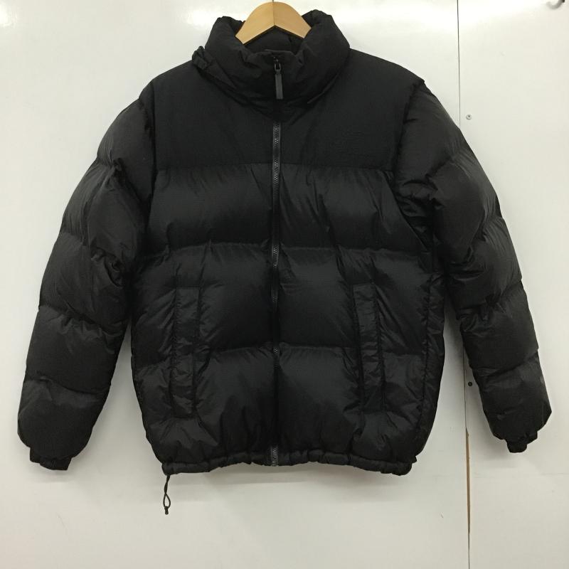 ザノースフェイス THE NORTH FACE ジャケット、上着 ダウンジャケット nd92332 ヌプシジャケット ダウンジャケット アウター M ロゴ、文字 黒 / ブラック / black メンズ USED 古着 中古 10161583