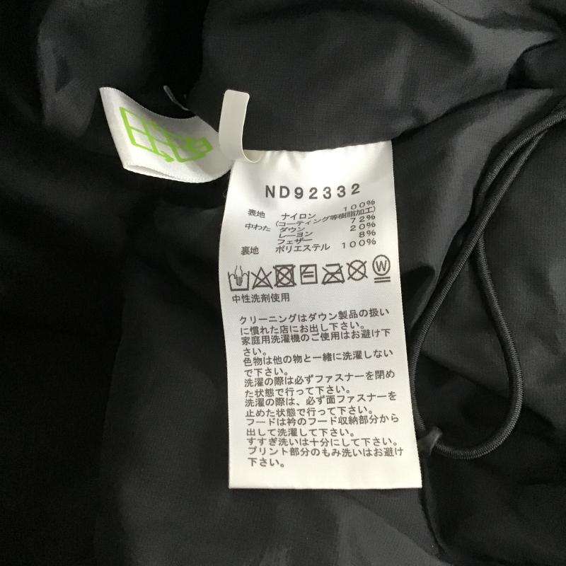 ザノースフェイス THE NORTH FACE ジャケット、上着 ダウンジャケット nd92332 ヌプシジャケット ダウンジャケット アウター M ロゴ、文字 黒 / ブラック / black メンズ USED 古着 中古 10161583
