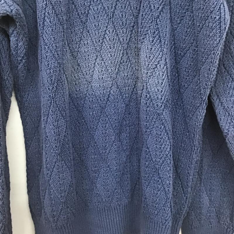 ザ ノースフェイス パープルレーベル THE NORTH FACE PURPLE LABEL ニット、セーター 長袖 nt6200n ニット セーター XL ロゴ、文字 青 / ブルー / blue メンズ USED 古着 中古 10161584