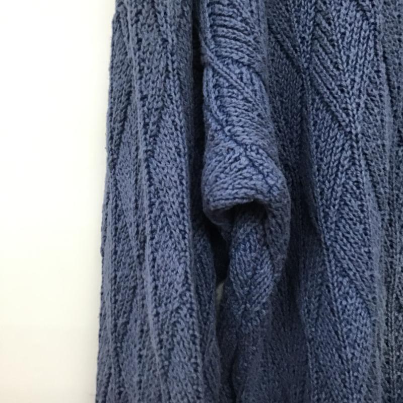 ザ ノースフェイス パープルレーベル THE NORTH FACE PURPLE LABEL ニット、セーター 長袖 nt6200n ニット セーター XL ロゴ、文字 青 / ブルー / blue メンズ USED 古着 中古 10161584