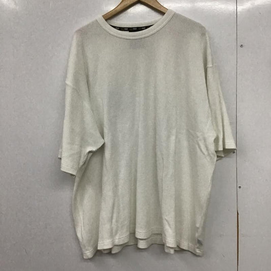 エフエイティー FAT カットソー 半袖 半袖カットソー 無地Tシャツ クルーネックカットソー 無地 白 / ホワイト / white メンズ USED 古着 中古 10161585