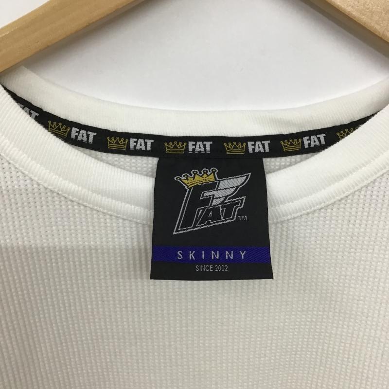 エフエイティー FAT カットソー 半袖 半袖カットソー 無地Tシャツ クルーネックカットソー 無地 白 / ホワイト / white メンズ USED 古着 中古 10161585