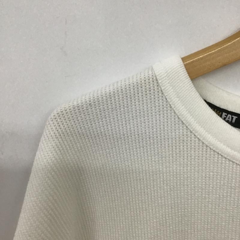 エフエイティー FAT カットソー 半袖 半袖カットソー 無地Tシャツ クルーネックカットソー 無地 白 / ホワイト / white メンズ USED 古着 中古 10161585