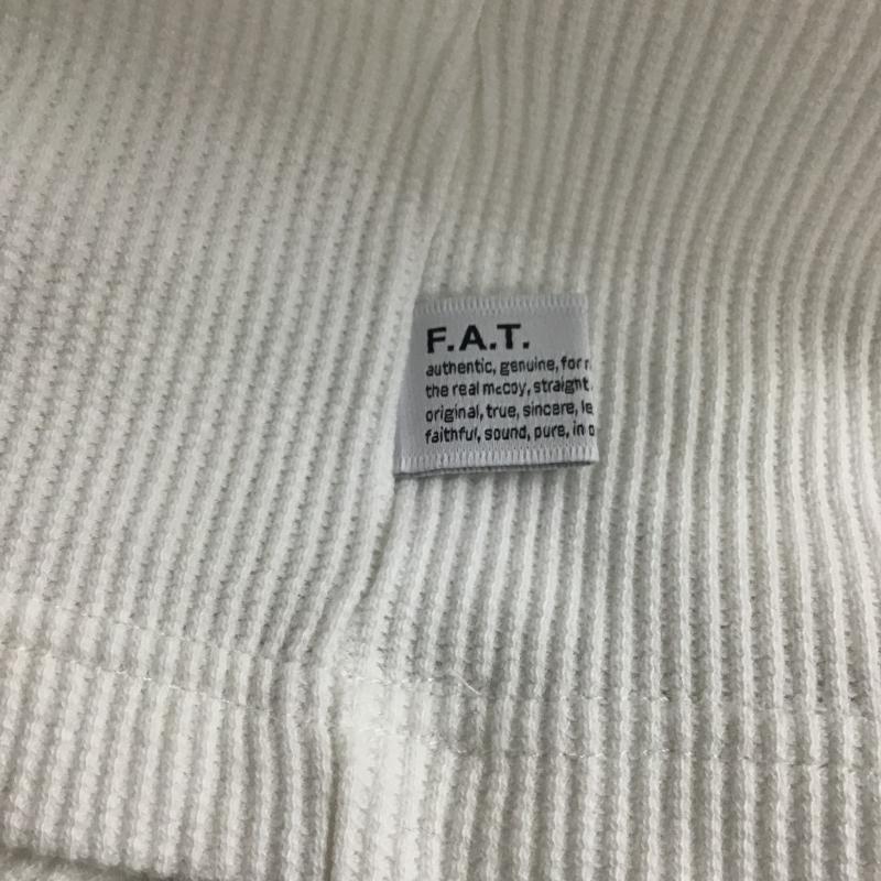 エフエイティー FAT カットソー 半袖 半袖カットソー 無地Tシャツ クルーネックカットソー 無地 白 / ホワイト / white メンズ USED 古着 中古 10161585