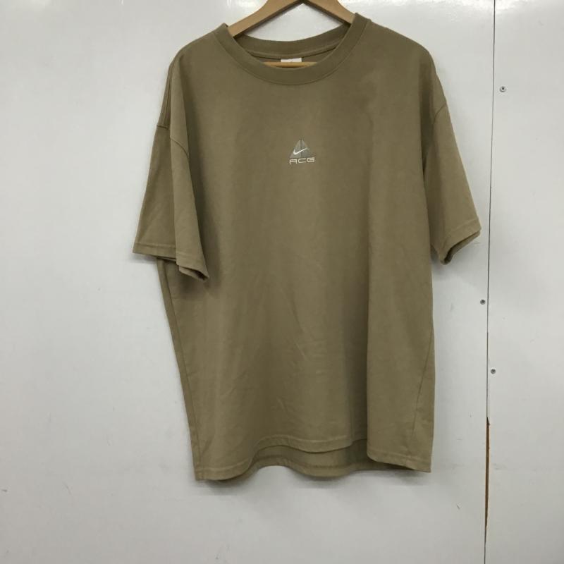 ナイキ エィシージー NIKE ACG Tシャツ 半袖 半袖カットソー プリントTシャツ クルーネックカットソー XL ロゴ、文字 ベージュ / ベージュ / beige メンズ USED 古着 中古 10161586
