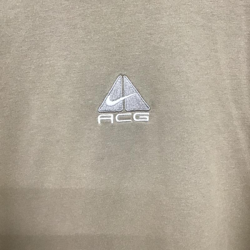 ナイキ エィシージー NIKE ACG Tシャツ 半袖 半袖カットソー プリントTシャツ クルーネックカットソー XL ロゴ、文字 ベージュ / ベージュ / beige メンズ USED 古着 中古 10161586