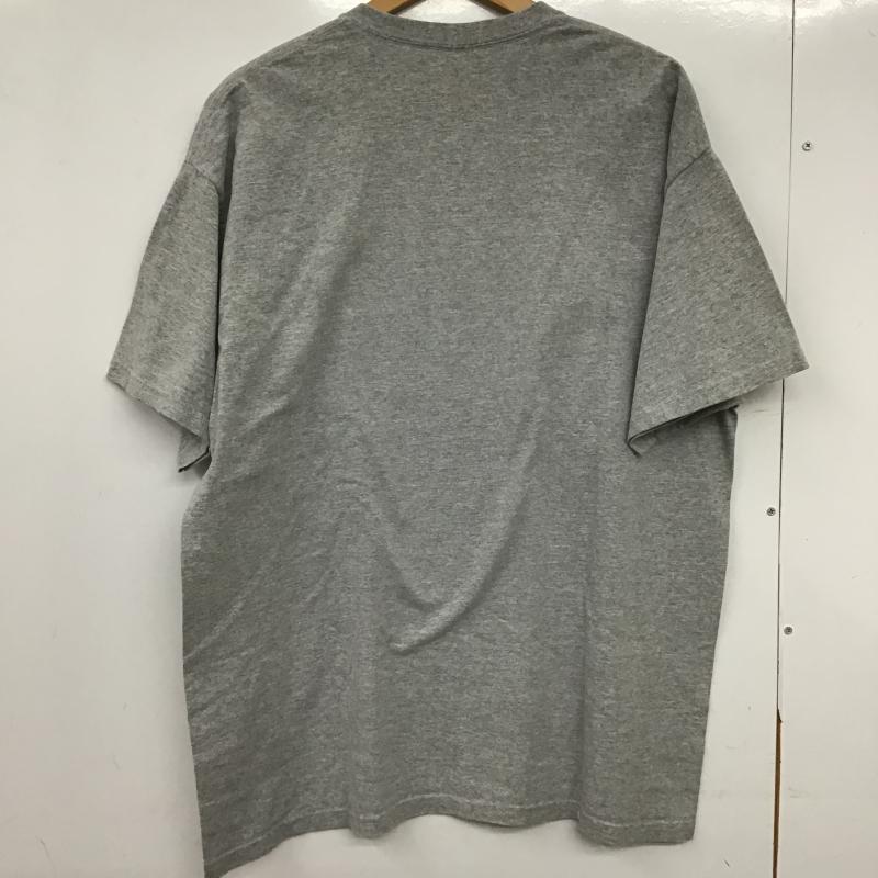 ギルダン GILDAN Tシャツ 半袖 半袖カットソー プリントTシャツ クルーネックカットソー XL ロゴ、文字 灰 / グレー / gray メンズ USED 古着 中古 10161588