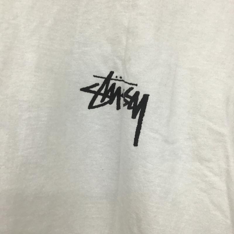 ステューシー STUSSY Tシャツ 半袖 半袖カットソー プリントTシャツ クルーネックカットソー M ロゴ、文字 白 / ホワイト / white メンズ USED 古着 中古 10161589