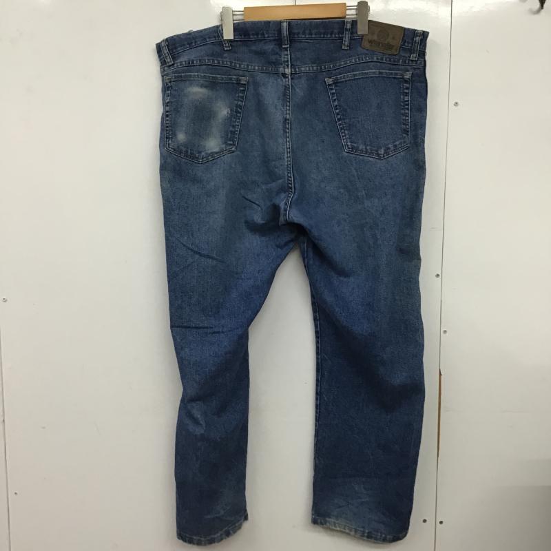 ラングラー Wrangler パンツ デニム、ジーンズ デニムパンツ ワイドパンツ カジュアルパンツ 42インチ 無地 インディゴ / インディゴ / Indigo メンズ USED 古着 中古 10161590