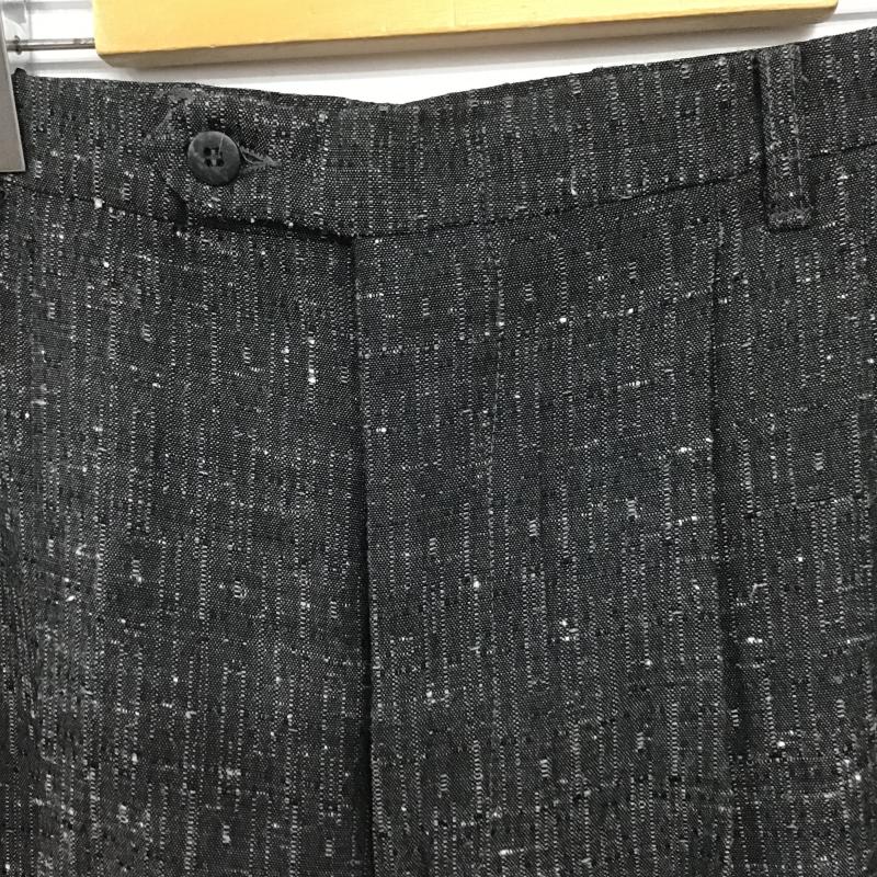 古着 USED パンツ スラックス スラックスパンツ ワイドパンツ センタータックパンツ M 総柄 ダークグレー / ダークグレー / メンズ USED 古着 中古 10161592