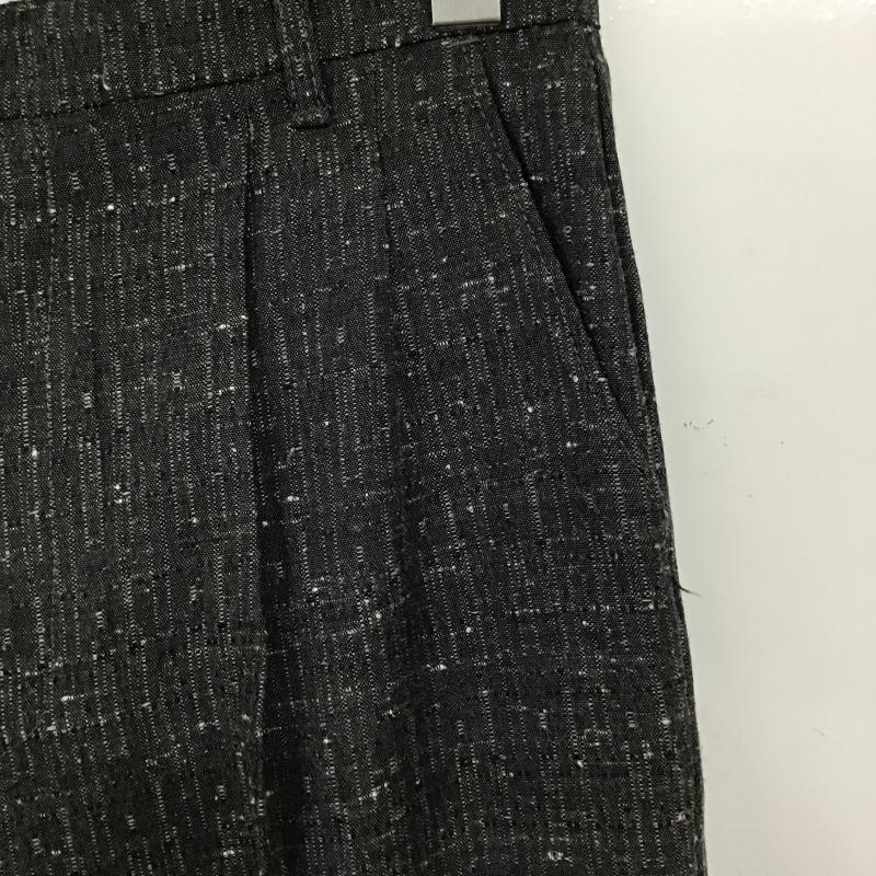 古着 USED パンツ スラックス スラックスパンツ ワイドパンツ センタータックパンツ M 総柄 ダークグレー / ダークグレー / メンズ USED 古着 中古 10161592