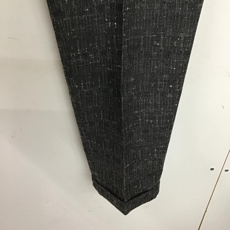 古着 USED パンツ スラックス スラックスパンツ ワイドパンツ センタータックパンツ M 総柄 ダークグレー / ダークグレー / メンズ USED 古着 中古 10161592