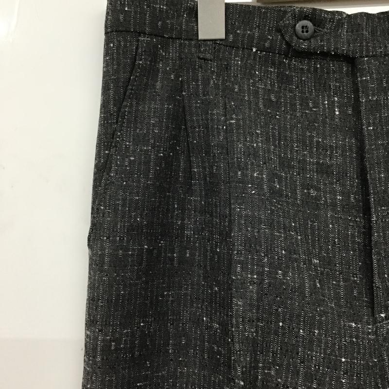 古着 USED パンツ スラックス スラックスパンツ ワイドパンツ センタータックパンツ M 総柄 ダークグレー / ダークグレー / メンズ USED 古着 中古 10161592