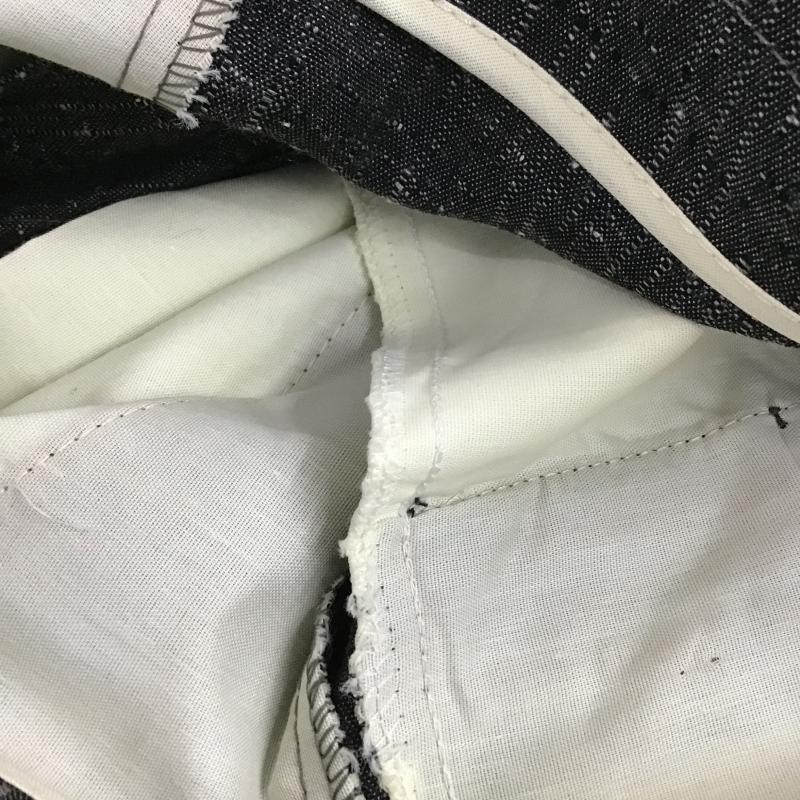 古着 USED パンツ スラックス スラックスパンツ ワイドパンツ センタータックパンツ M 総柄 ダークグレー / ダークグレー / メンズ USED 古着 中古 10161592