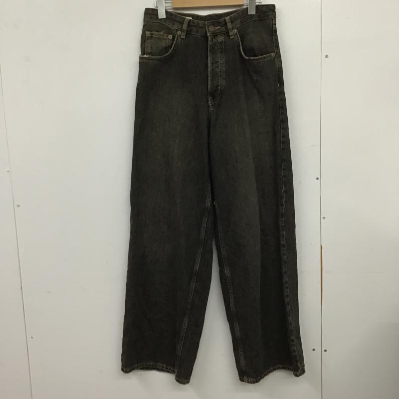 ザラ ZARA パンツ デニム、ジーンズ デニムパンツ ワイドパンツ カジュアルパンツ ストレッチパンツ 34インチ 無地 ダークグレー / ダークグレー / メンズ USED 古着 中古 10161595
