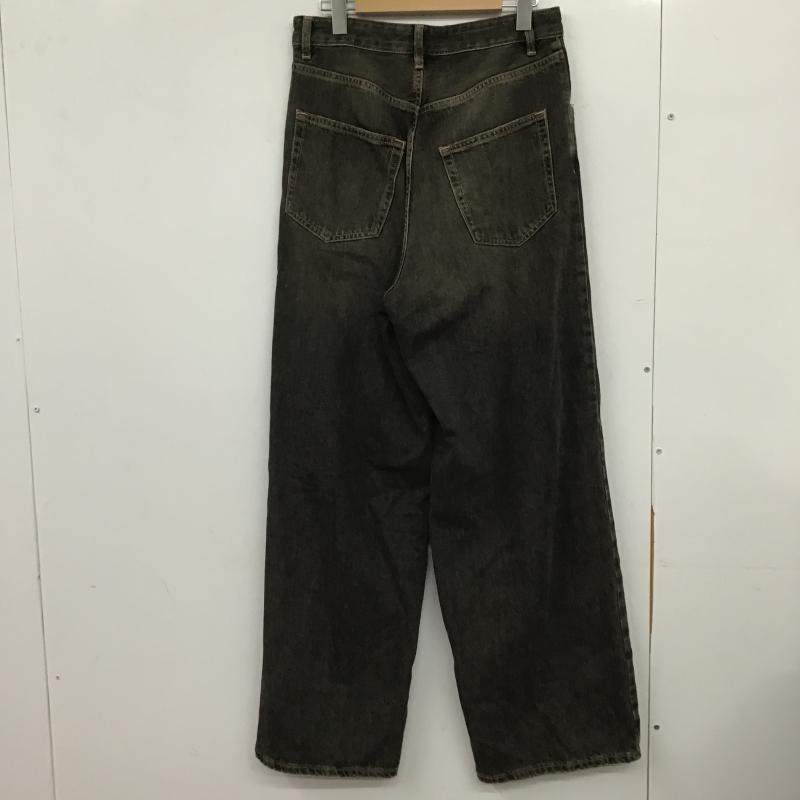 ザラ ZARA パンツ デニム、ジーンズ デニムパンツ ワイドパンツ カジュアルパンツ ストレッチパンツ 34インチ 無地 ダークグレー / ダークグレー / メンズ USED 古着 中古 10161595