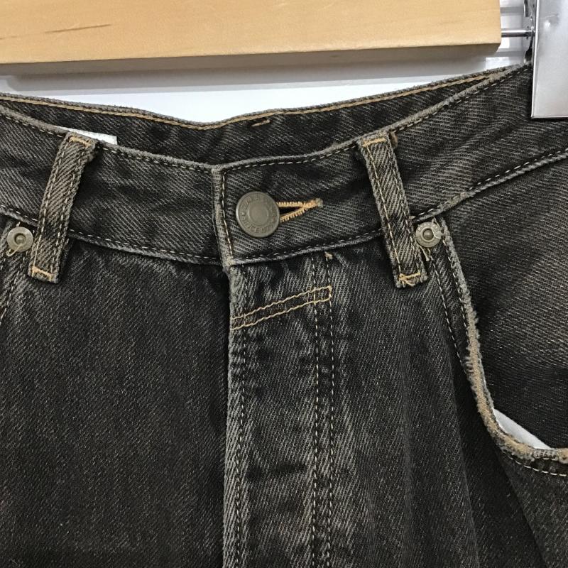 ザラ ZARA パンツ デニム、ジーンズ デニムパンツ ワイドパンツ カジュアルパンツ ストレッチパンツ 34インチ 無地 ダークグレー / ダークグレー / メンズ USED 古着 中古 10161595