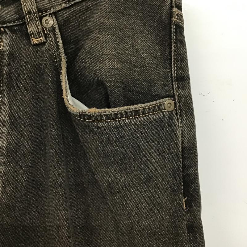 ザラ ZARA パンツ デニム、ジーンズ デニムパンツ ワイドパンツ カジュアルパンツ ストレッチパンツ 34インチ 無地 ダークグレー / ダークグレー / メンズ USED 古着 中古 10161595