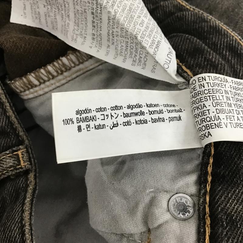 ザラ ZARA パンツ デニム、ジーンズ デニムパンツ ワイドパンツ カジュアルパンツ ストレッチパンツ 34インチ 無地 ダークグレー / ダークグレー / メンズ USED 古着 中古 10161595