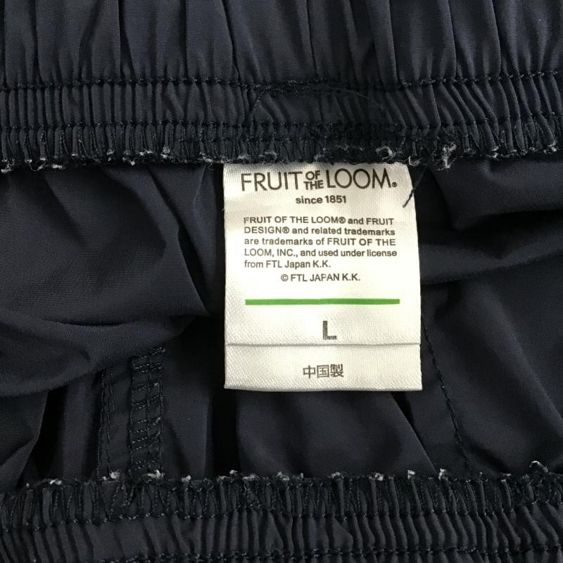 フルーツオブザルーム FRUIT OF THE LOOM パンツ ショートパンツ ショートパンツ ハーフパンツ カジュアルパンツ L ロゴ、文字 紺 / ネイビー / navy メンズ USED 古着 中古 10161596