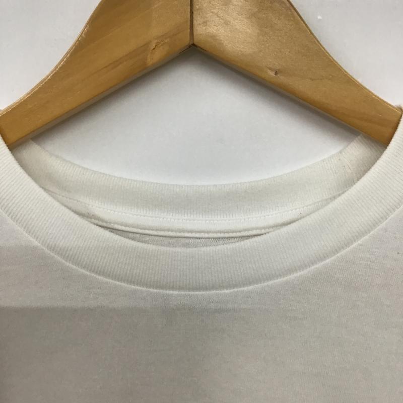 ザノースフェイス THE NORTH FACE Tシャツ 半袖 半袖カットソー プリントTシャツ クルーネックカットソー XL ロゴ、文字 白 / ホワイト / white メンズ USED 古着 中古 10161599