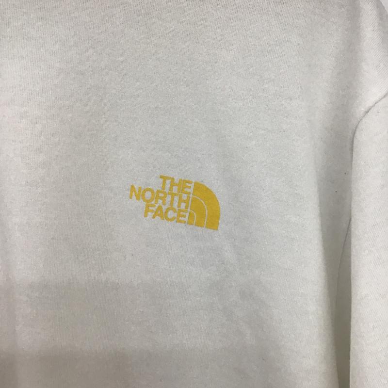 ザノースフェイス THE NORTH FACE Tシャツ 半袖 半袖カットソー プリントTシャツ クルーネックカットソー XL ロゴ、文字 白 / ホワイト / white メンズ USED 古着 中古 10161599