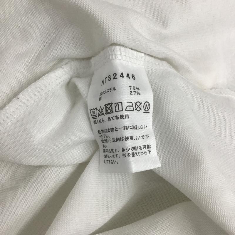 ザノースフェイス THE NORTH FACE Tシャツ 半袖 半袖カットソー プリントTシャツ クルーネックカットソー XL ロゴ、文字 白 / ホワイト / white メンズ USED 古着 中古 10161599