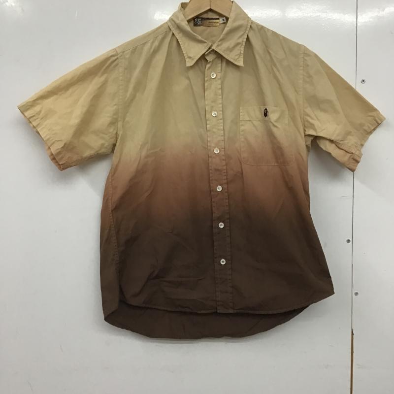 アベイシングエイプ A BATHING APE シャツ、ブラウス 半袖 半袖シャツ プリントシャツ ポケットシャツ M ロゴ、文字 マルチカラー / マルチカラー / multicolor メンズ USED 古着 中古 10161600