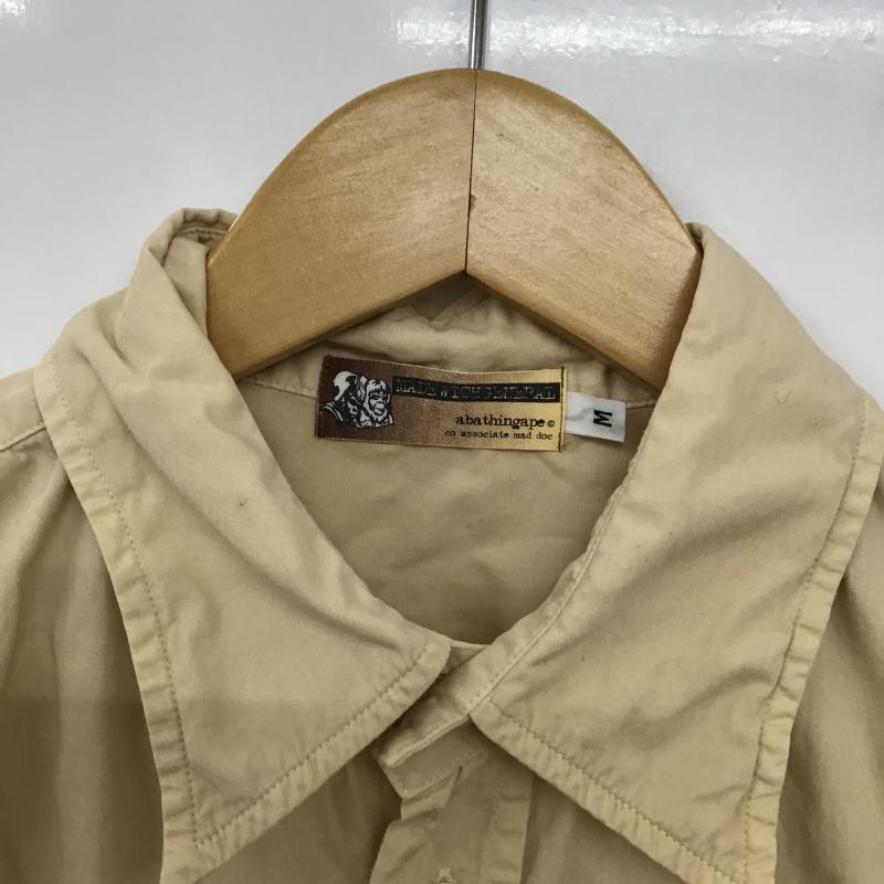 アベイシングエイプ A BATHING APE シャツ、ブラウス 半袖 半袖シャツ プリントシャツ ポケットシャツ M ロゴ、文字 マルチカラー / マルチカラー / multicolor メンズ USED 古着 中古 10161600