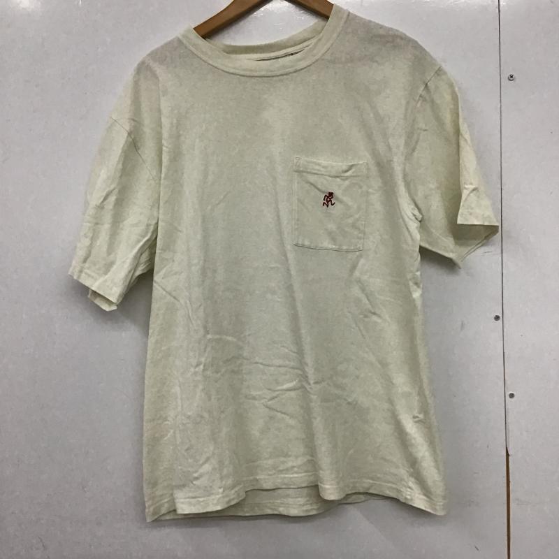 グラミチ GRAMICCI Tシャツ 半袖 半袖カットソー プリントTシャツ クルーネックカットソー M ロゴ、文字 アイボリー / アイボリー / メンズ USED 古着 中古 10161601