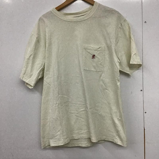 グラミチ GRAMICCI Tシャツ 半袖 半袖カットソー プリントTシャツ クルーネックカットソー M ロゴ、文字 アイボリー / アイボリー / メンズ USED 古着 中古 10161601