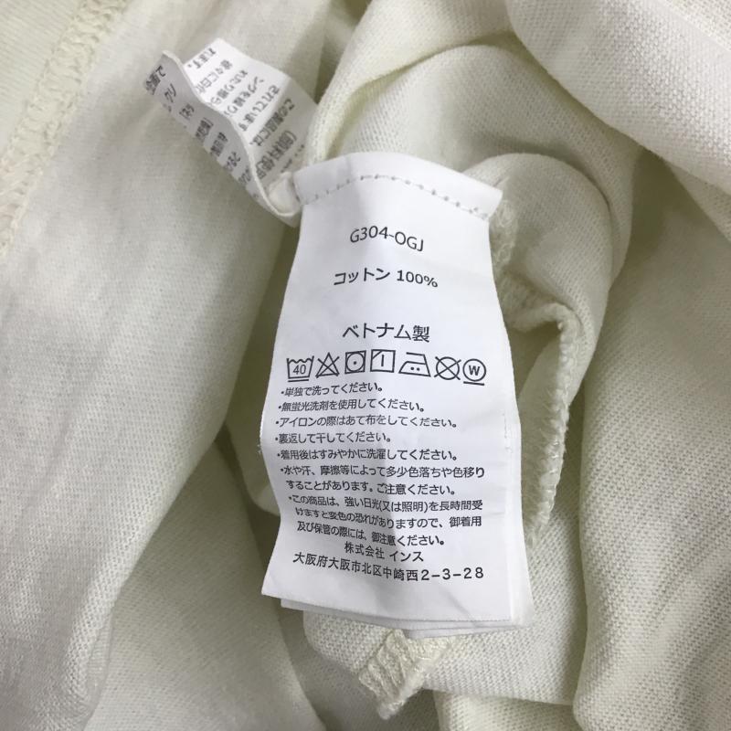 グラミチ GRAMICCI Tシャツ 半袖 半袖カットソー プリントTシャツ クルーネックカットソー M ロゴ、文字 アイボリー / アイボリー / メンズ USED 古着 中古 10161601