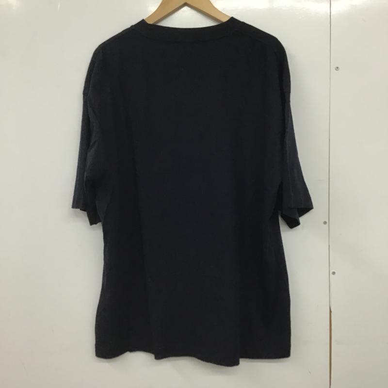 古着 USED Tシャツ 半袖 半袖カットソー プリントTシャツ クルーネックカットソー XL ロゴ、文字 紺 / ネイビー / navy メンズ USED 古着 中古 10161603