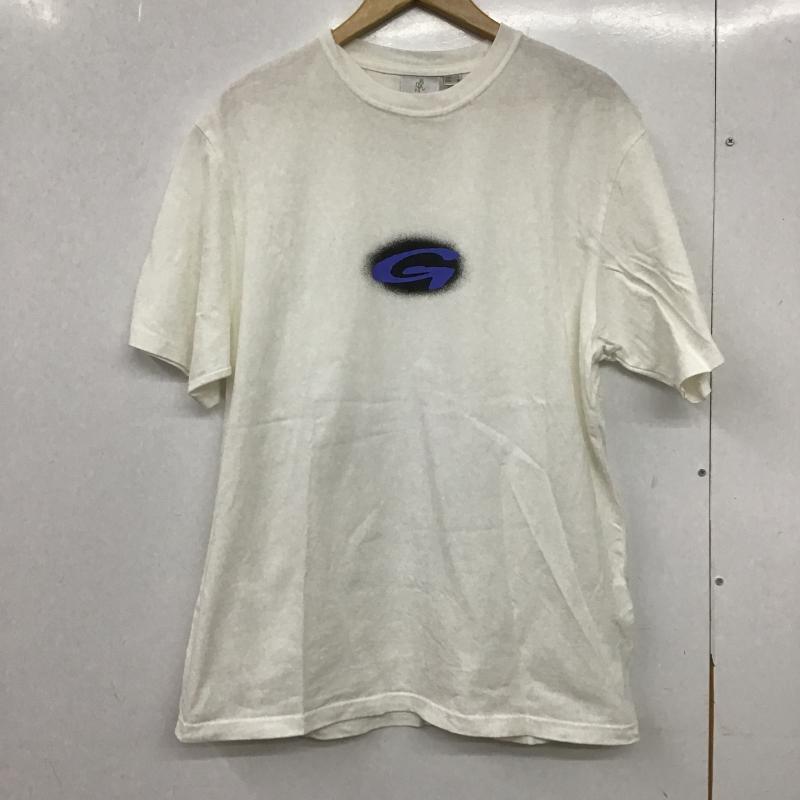 グラミチ GRAMICCI Tシャツ 半袖 半袖カットソー プリントTシャツ クルーネックカットソー L ロゴ、文字 白 / ホワイト / white メンズ USED 古着 中古 10161605