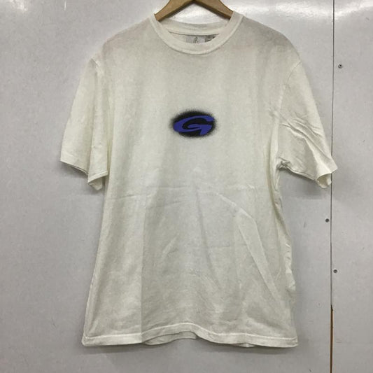グラミチ GRAMICCI Tシャツ 半袖 半袖カットソー プリントTシャツ クルーネックカットソー L ロゴ、文字 白 / ホワイト / white メンズ USED 古着 中古 10161605
