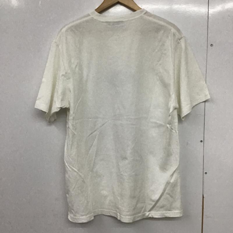 グラミチ GRAMICCI Tシャツ 半袖 半袖カットソー プリントTシャツ クルーネックカットソー L ロゴ、文字 白 / ホワイト / white メンズ USED 古着 中古 10161605