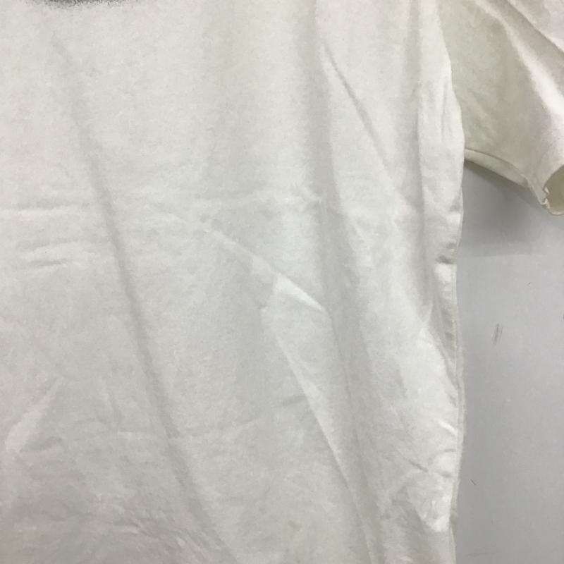 グラミチ GRAMICCI Tシャツ 半袖 半袖カットソー プリントTシャツ クルーネックカットソー L ロゴ、文字 白 / ホワイト / white メンズ USED 古着 中古 10161605