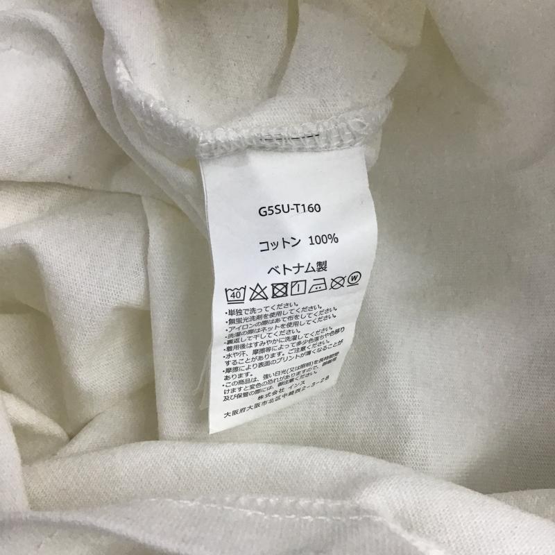 グラミチ GRAMICCI Tシャツ 半袖 半袖カットソー プリントTシャツ クルーネックカットソー L ロゴ、文字 白 / ホワイト / white メンズ USED 古着 中古 10161605