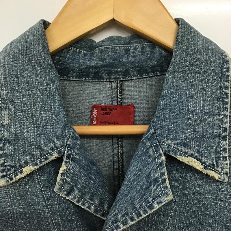 リーバイス Levi s ジャケット、上着 ジャンパー、ブルゾン デニム L 無地 インディゴ / インディゴ / Indigo メンズ USED 古着 中古 10161608