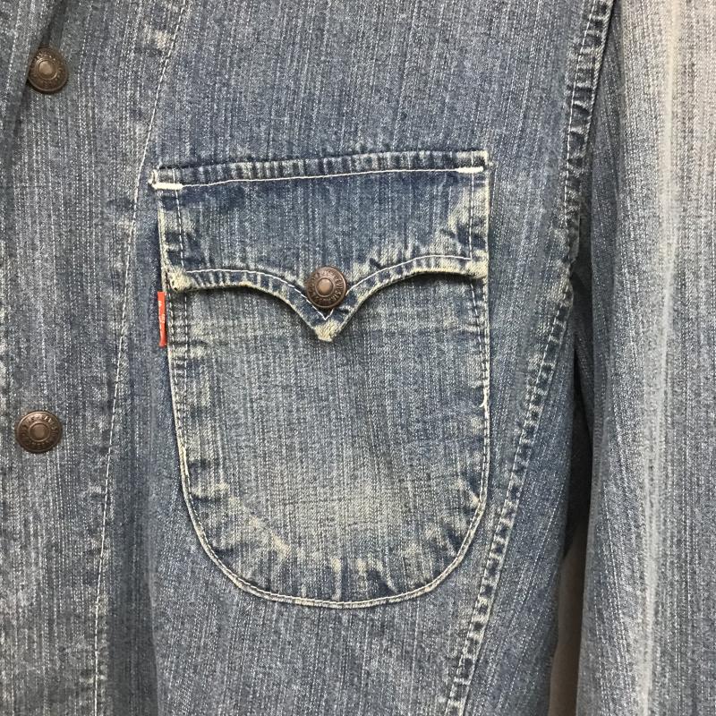 リーバイス Levi s ジャケット、上着 ジャンパー、ブルゾン デニム L 無地 インディゴ / インディゴ / Indigo メンズ USED 古着 中古 10161608