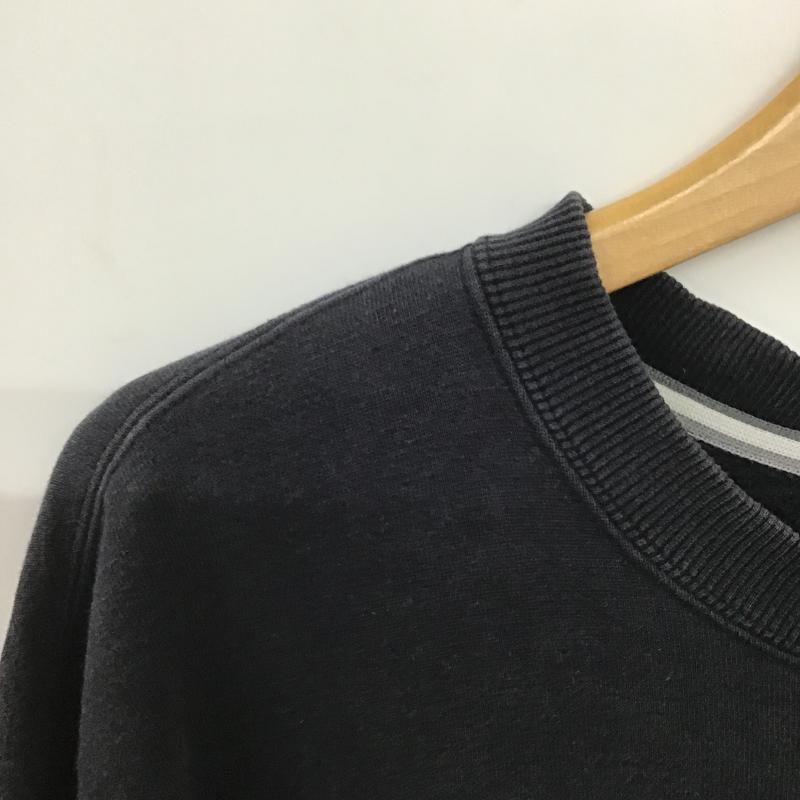 エレメント ELEMENT トレーナー 長袖 長袖トレーナー スウェット クルーネック プルオーバー L ロゴ、文字 紺 / ネイビー / navy メンズ USED 古着 中古 10161609