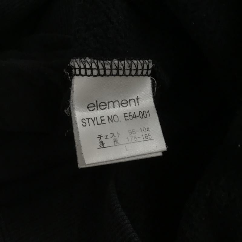 エレメント ELEMENT トレーナー 長袖 長袖トレーナー スウェット クルーネック プルオーバー L ロゴ、文字 紺 / ネイビー / navy メンズ USED 古着 中古 10161609