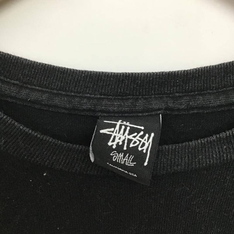 ステューシー STUSSY Tシャツ 半袖 半袖カットソー プリントTシャツ クルーネックカットソー S ロゴ、文字 黒 / ブラック / black メンズ USED 古着 中古 10161610