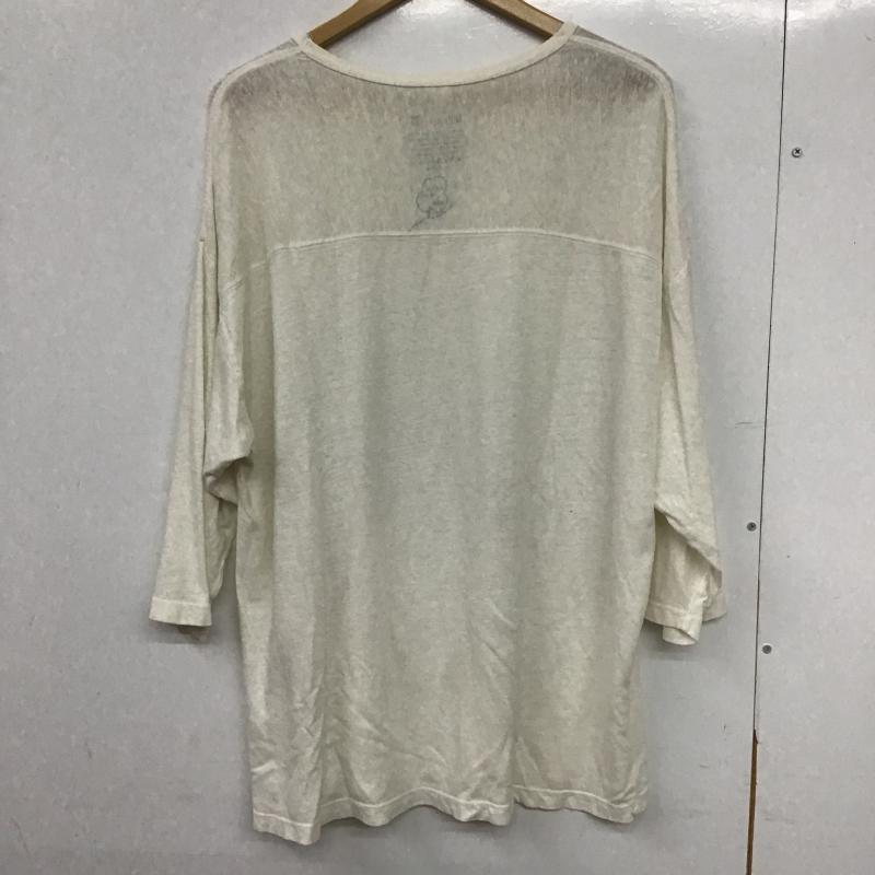 ゴーヘンプ GOHEMP カットソー 半袖 半袖カットソー 無地Tシャツ クルーネックカットソー M 無地 アイボリー / アイボリー / メンズ USED 古着 中古 10161611